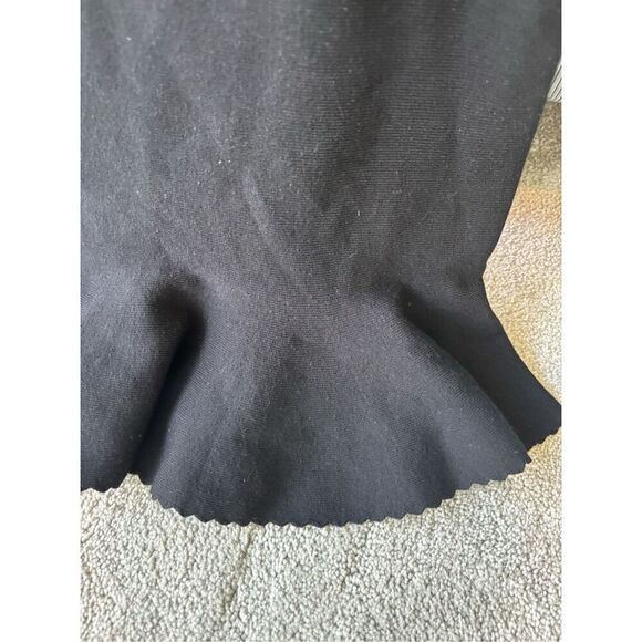 NWOT Milly Minis black knit flounce dress, Sz 10 , $225 B36 - Picture 3 of 7